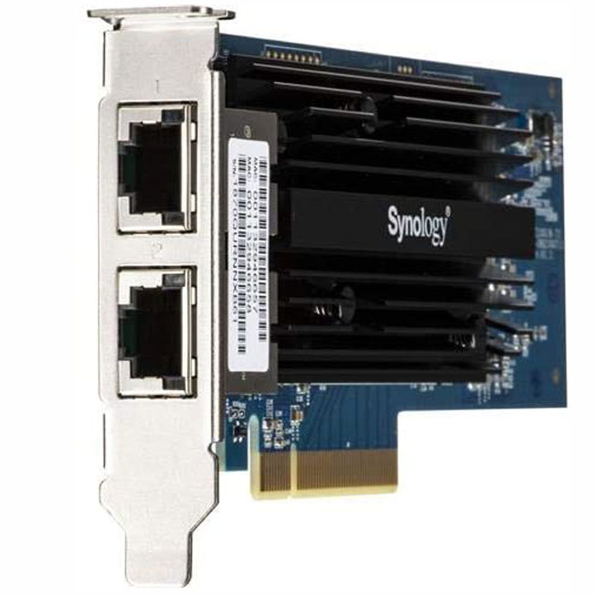 Synology-10Gb-Ethernet-Adapter-2-RJ45-Ports-(E10G18-T2) Synology 10Gb Ethernet Adapter 2 RJ45 Ports (E10G18-T2) - Hình ảnh 1