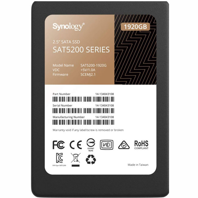 Synology-2.5-SATA-SSD-SAT5200-1920GB-SAT5200-1920G Synology 2.5" SATA SSD SAT5200 1920GB (SAT5200-1920G) - Hình ảnh 1