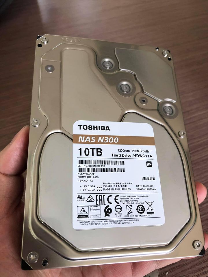 Ổ cứng HDD Toshiba N300 10TB HDWG11AUZSVA, Việt Tuấn phân phối HDD Toshiba chính hãng, giá tốt nhất