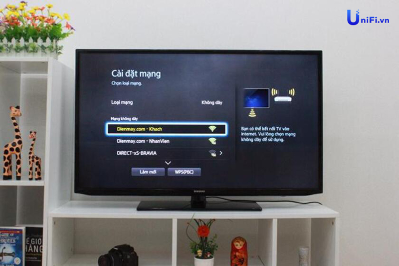 cài đặt wps wifi cho tivi