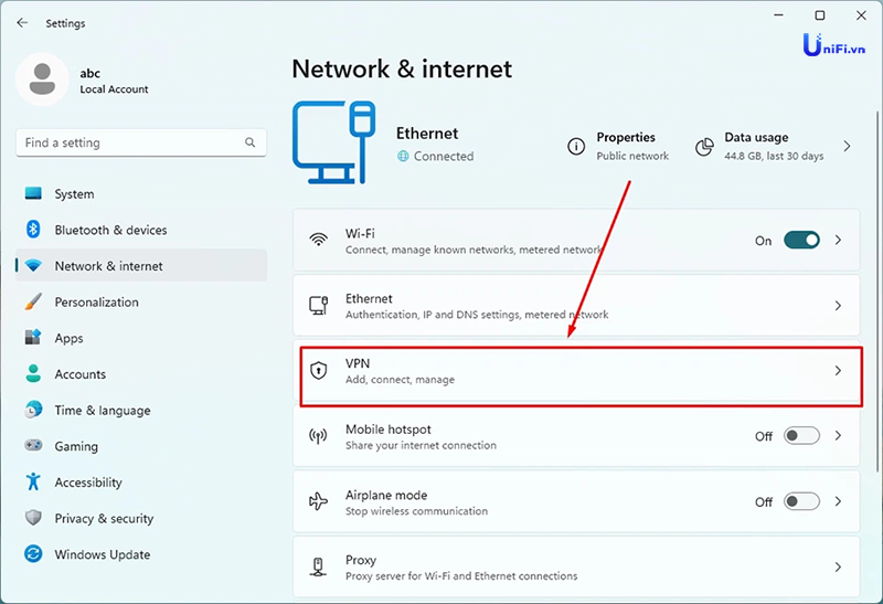 cài vpn cho win 11