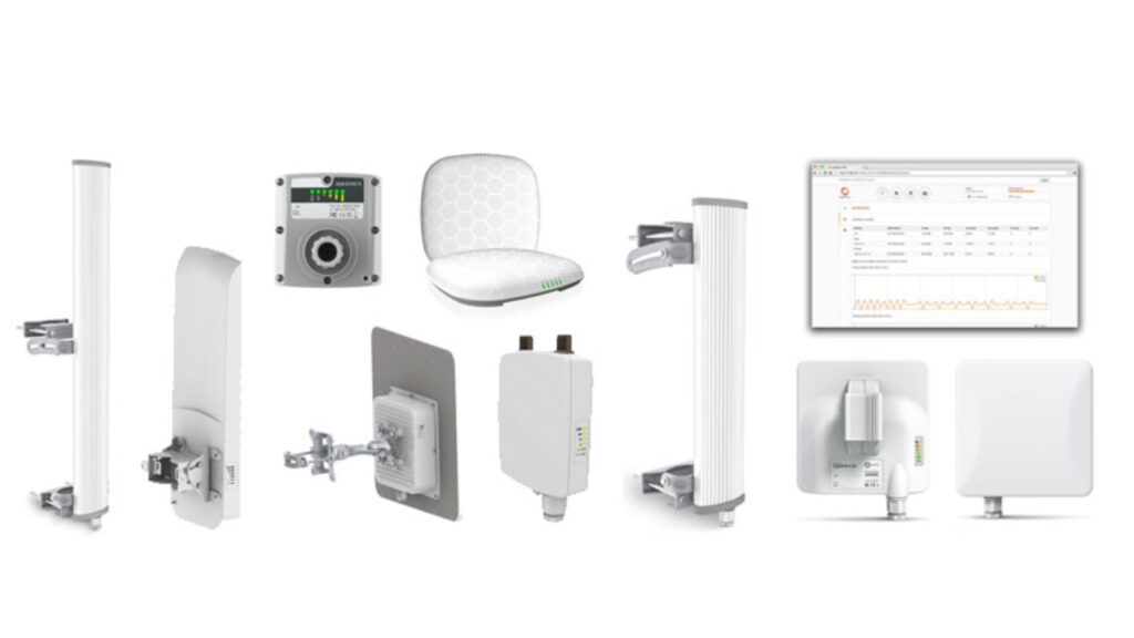 Wifi LigoWave thiết kế nhỏ gọn, linh hoạt với khung gắn tường hoặc trần dễ dàng lắp đặt.